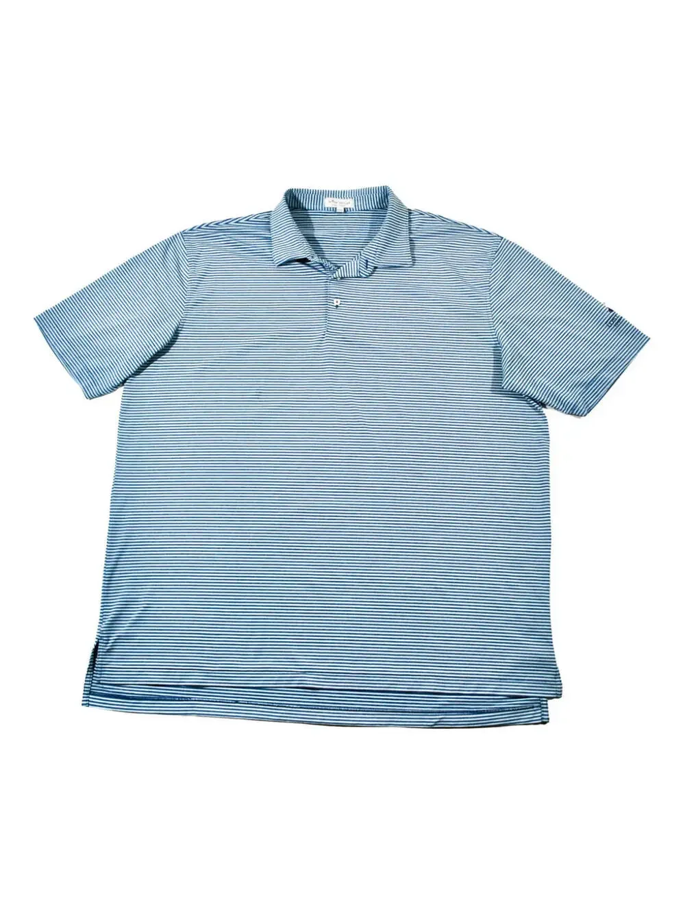 Peter Millar Lost Creek Country Club Stripe Blue Golf Course Polo Size 2X-Large